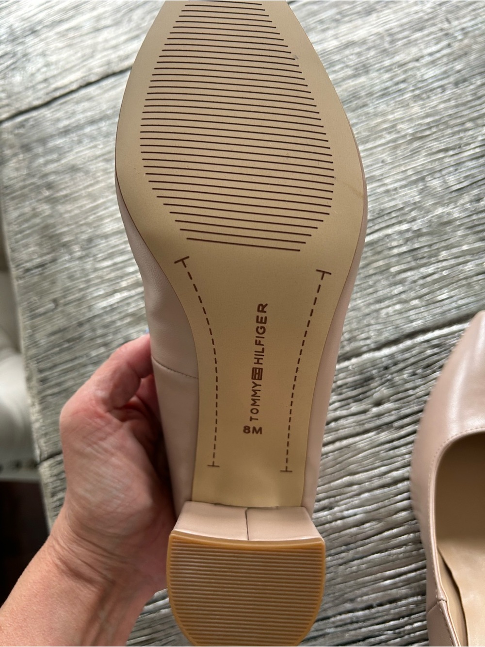 Tommy Hilfiger Blush Pointed-Toe Pumps with Signature Stripe NEW - Picture 7 of 10